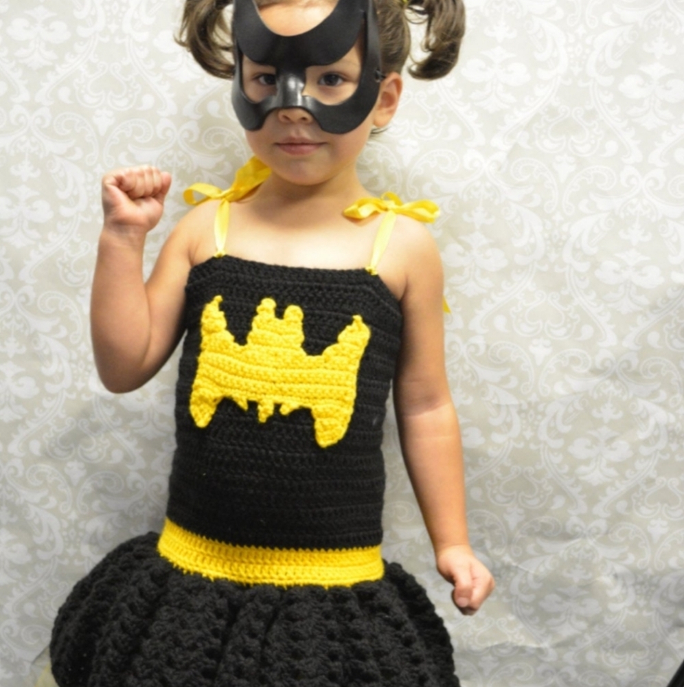 Crochet Batgirl Dress